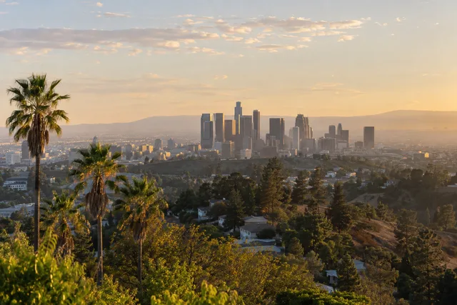AI-generated regional scene of Greater Los Angeles; not a photograph of this restaurant.